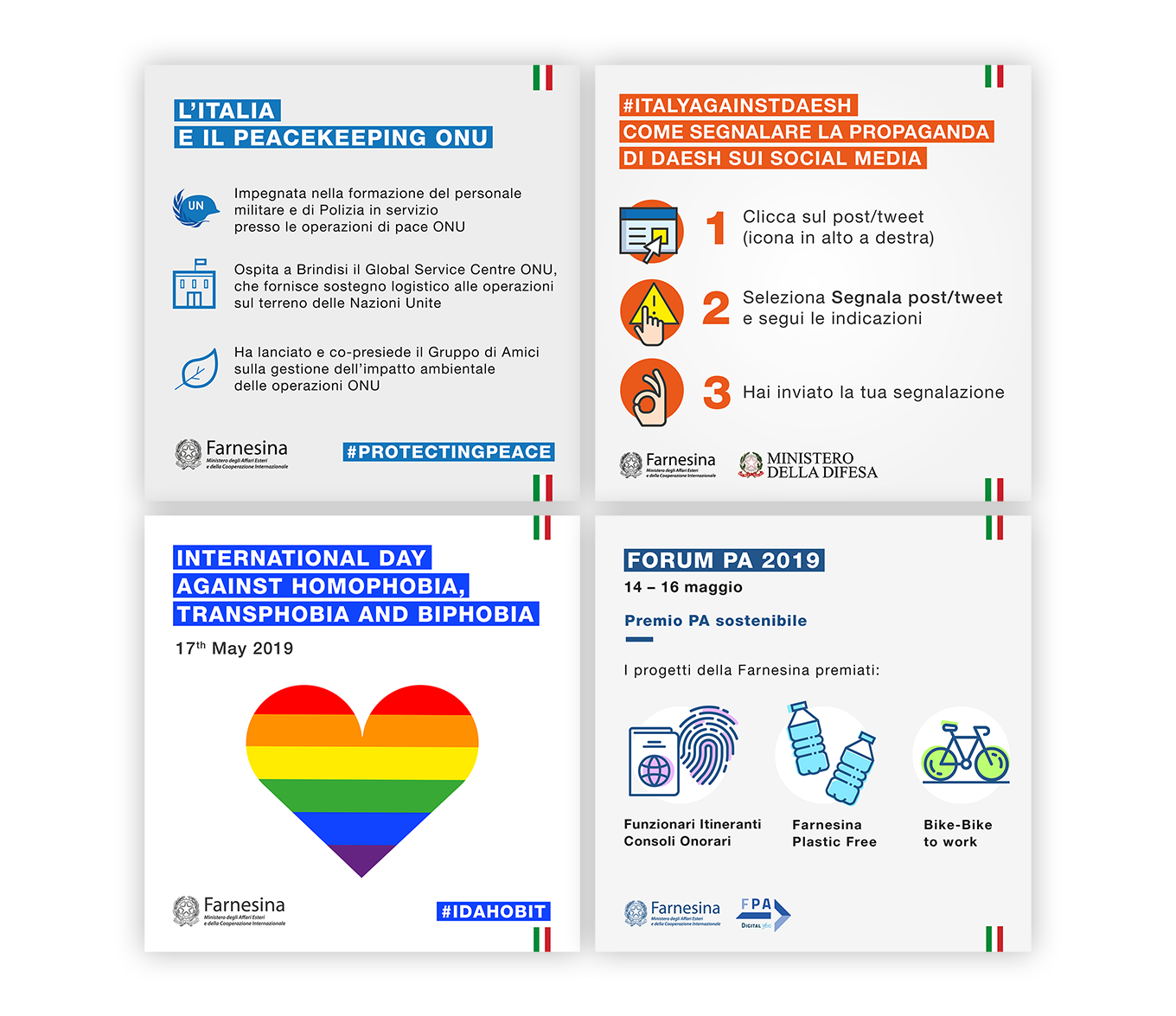 Immagini di progetto - pagine social